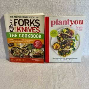 Bundle Of 4 Vegan Cookbooks | Forks Over Knives, Plant You, Thug Kitchen